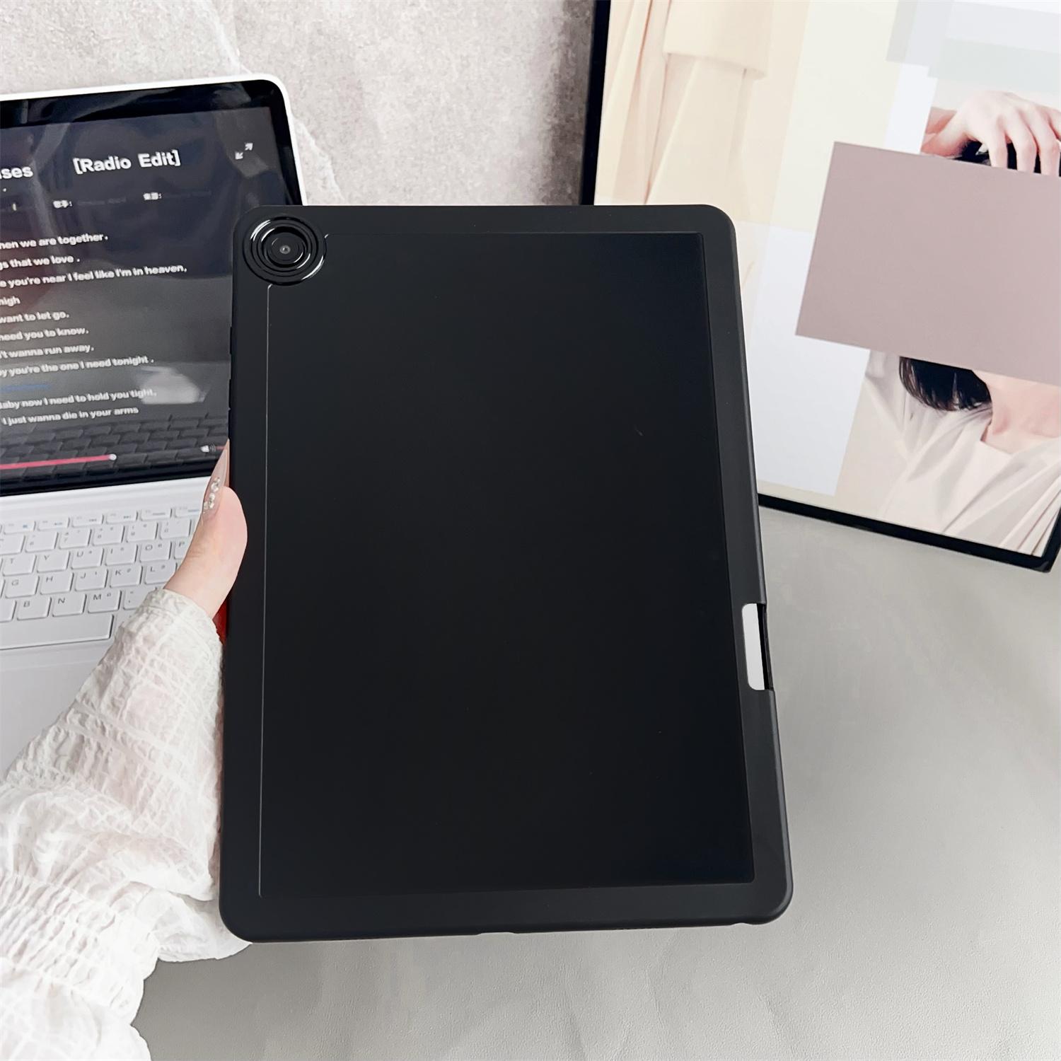 

Чехол для Samsung Galaxy Tab A9+ однотонный ТПУ чехол для планшета с держателем для карандаша Black