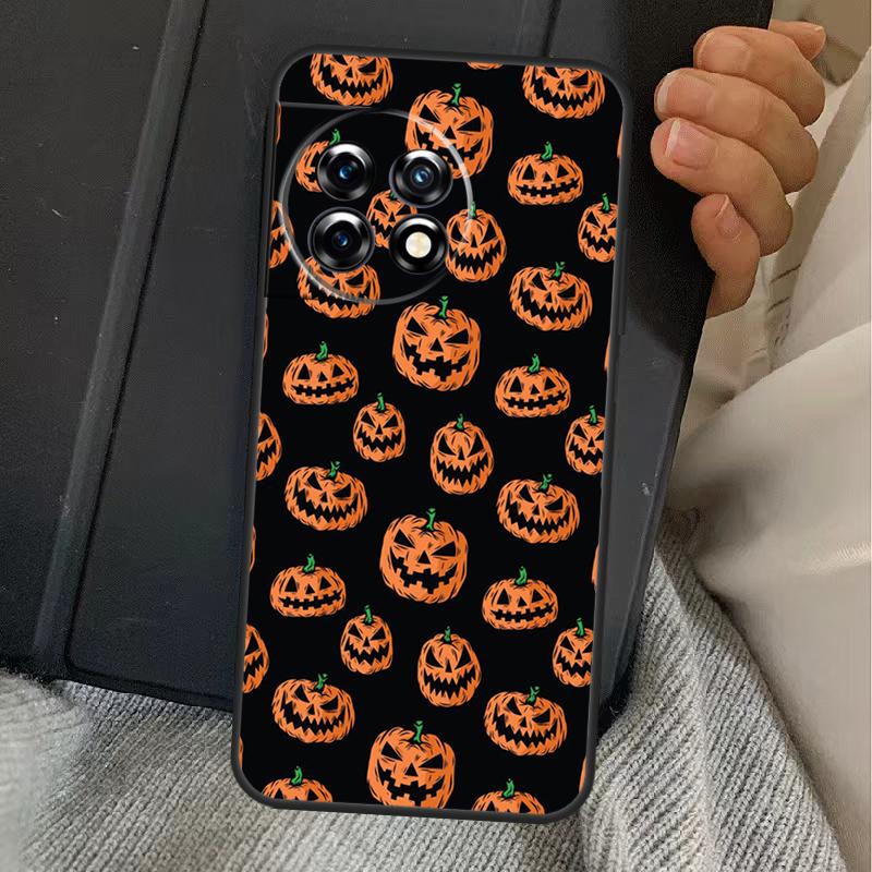 Autumn Leaves Pumpkin Halloween Case For OnePlus 15 13T 13 12 11 13R 12R 10R 10T 8T OnePlus Nord 5 CE 3 4 Lite N20 N30 Cover