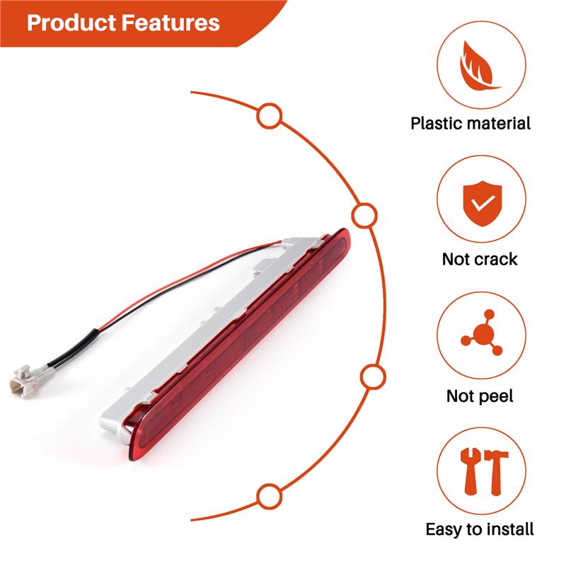 Dynamisches Drittes 3. Bremslicht, Rücklicht Bremsleuchte Für Toyota Hilux Revo Vigo 2015 2016 2017 2018 Rotes Gehäuse-M53K