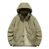 Men's Plus Velvet Thickened Windproof Jacket with Detachable Hood - Autumn Winter Outdoor Casual Versatile Outerwear