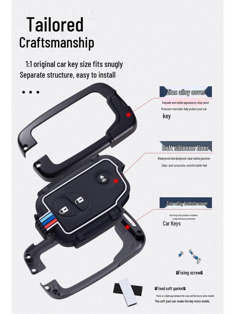 BYD Tang S7/S6/F3/G3/L3/M6/e6 Car Key Protective Cover with Buckle