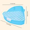Huisdier Toilet Driehoek Potty Trainer Kattenbak Anti-Knoei Eekhoorns Kooi Toilet