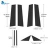 Carbon Fiber Pattern B C Pillars Trim Sticker For Mazda 3 BP Axela 2019 2020 2021 2022 2023 2024 2025 Black Protect Accessories