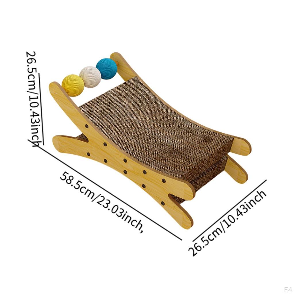 Katzenkratzsofa Kratzpappe Kratzliege Bett Kratznest zum Schlafen Ausruhen