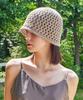 Bajal Vz Long Label Punched Knit Bucket Hat Brown