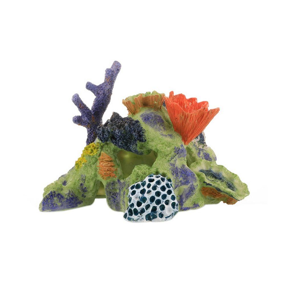 Resin Artificial Coral Reef Decorative Coral Reef Ornament Fish and Shrimp Shelter  Aquarium