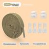 Universal No-Tie Elastic Shoelaces for Men, Women, and Kids - Flat Design with Secure Buckle System