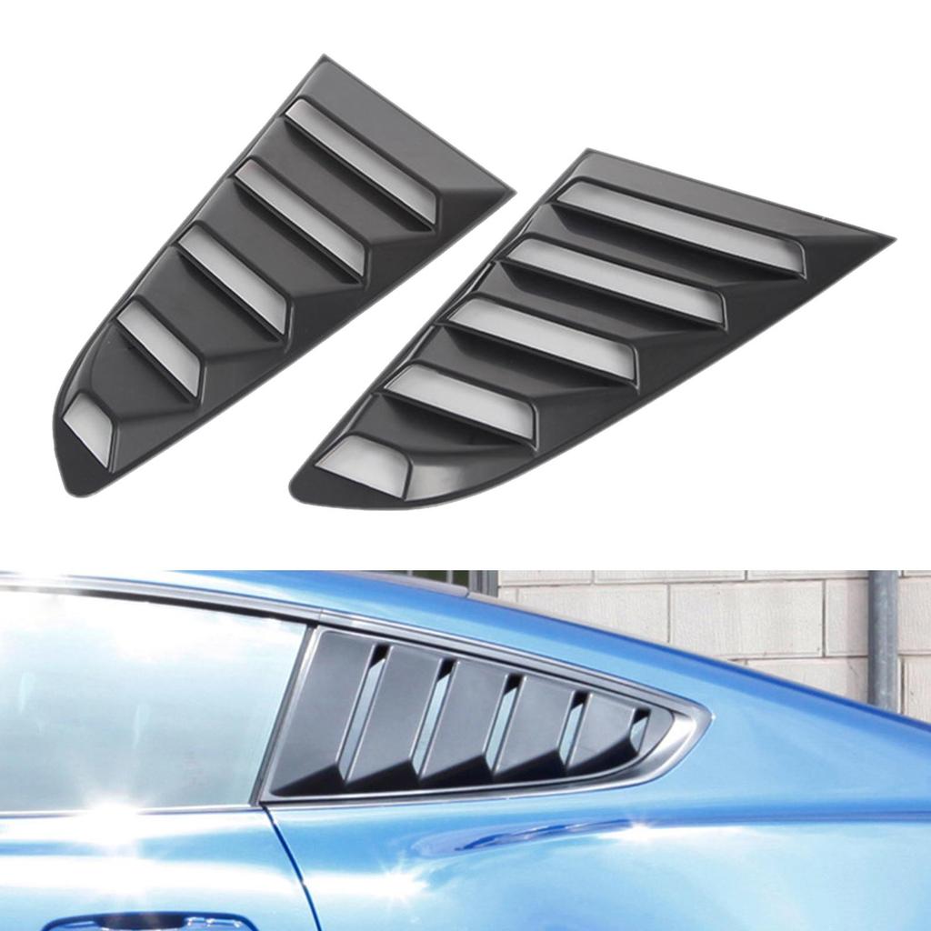 Hintere Seitenfenster-Jalousien Sonnenschutzabdeckung für Mustang 2015-2021