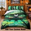 Hollow Knight Custom Name 3Pcs Bedding Set 1 Bed Sheet 2 Pillowcases Bedroom Home Decor