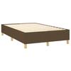 Maison Exclusive - Sommier à lattes de lit et matelas marron foncé 120x190cm tissu