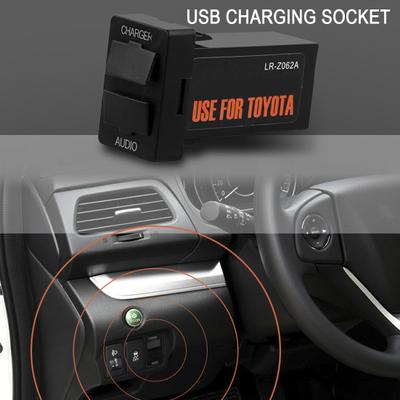 Car QC 3 Quickcharge USB Adapter Charger Interface Socket for Toyota