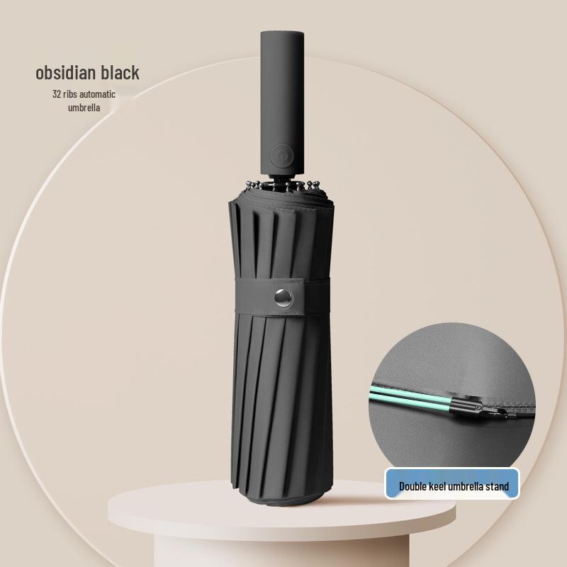 32-Bone Anti-Storm Automatic Dual-Use Umbrella: Sunshade, Sunscreen, UV Protection for Men & Women