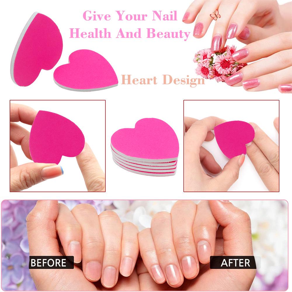 Mini Heart Two-Sided Nail File with Toolkit