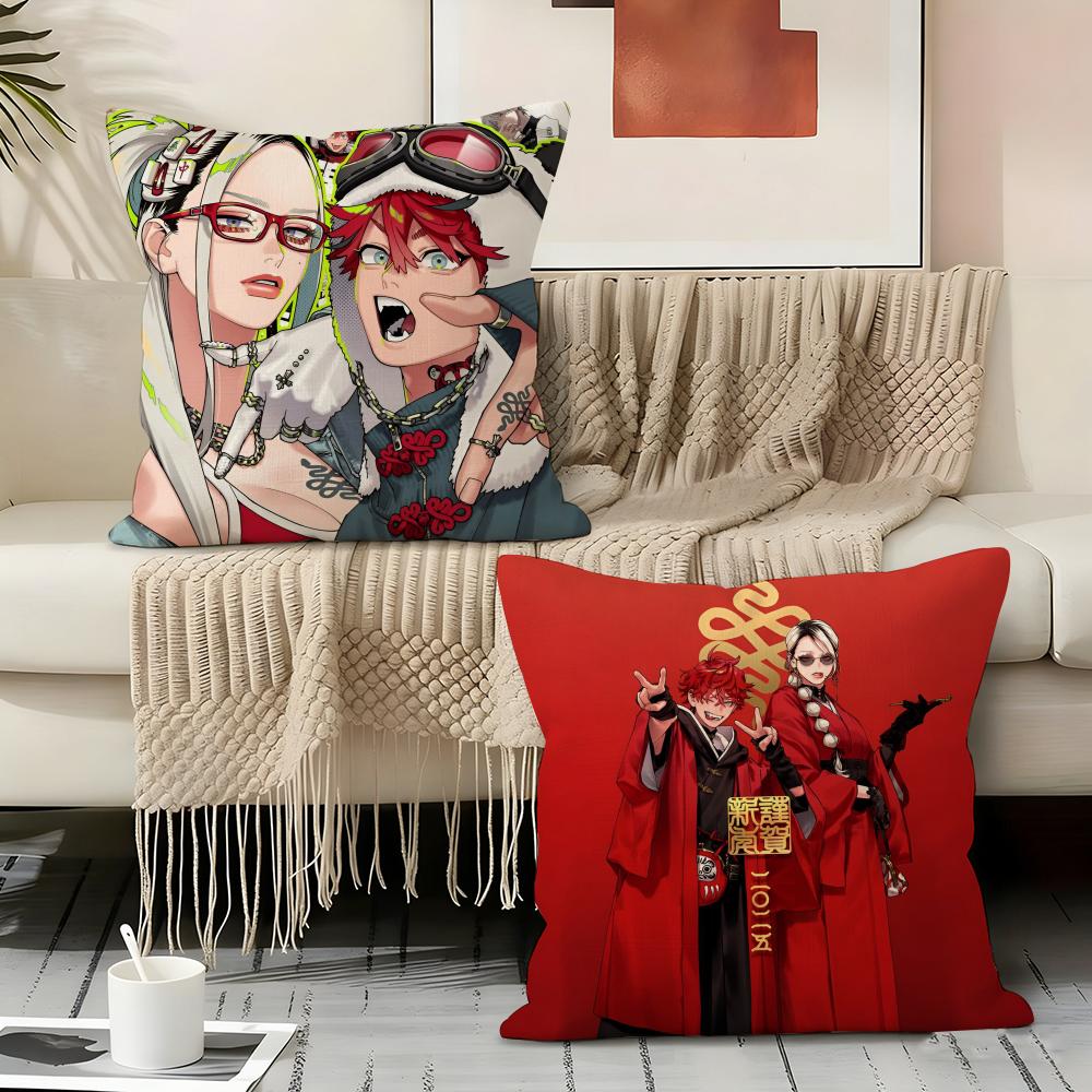 Hot Anime G-Gokurakugai Pillow Case Pillowcase, Double-sided Printed, Sofa Cushion, Bedroom Headboard Pillow