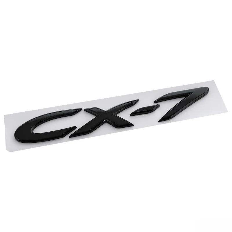 For Mazda CX7 Logo 19x2.6cm ABS 3D Car Stickers Decals Rear Trunk Lettering Badge Exterior Modification Tail Emblem Accessories kyljh99