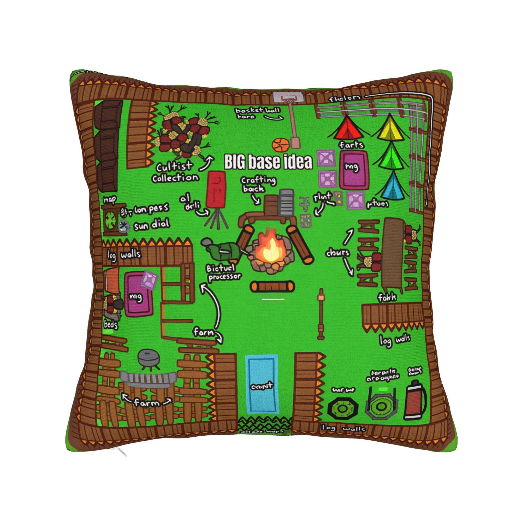 

99 Ночей у Лісі Ігровий Наволочка для Подушки Милий Смішний Наволочка для Дивана Домашній Декор М яка Наволочка Подарунок на День Народження 30cm x 30cm