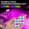 Wireless Rgb Led Car Interior Light Rechargeable Usb Car Ambient Atmosphere Lamp Easy Install For Auto Door Foot Trunk