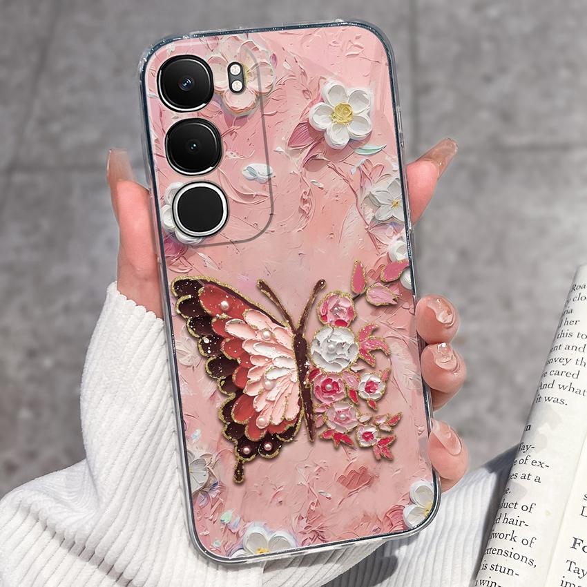 Cute Casing For Vivo Y19s Y19 Y17s Y17 Y16 Y15 Y13 Y12 Y11 Phone Covers Cute Penguin Frog Housing Clear TPU Non Slip Silicone Soft Shell For Vivo Case