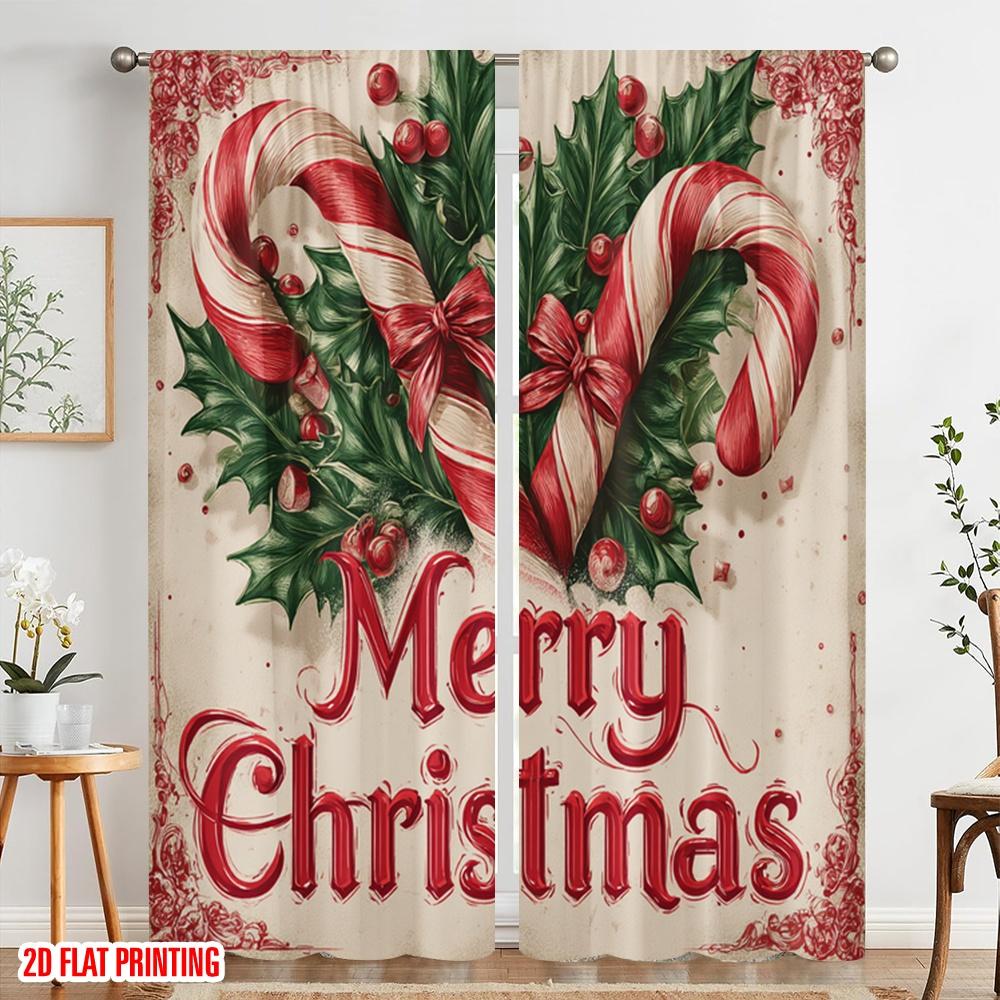 2pcs,2D plane printing Pattern Curtains Tropical Beach Santa Surf1 Versatile 100% Polyester (without rod) Versatile All Perfect