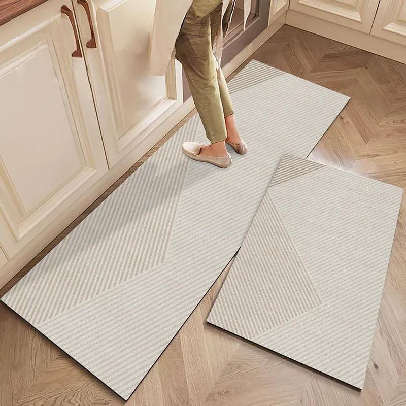 Waterproof PVC Floor Mat Non Slip Carpet Luxury Living Room Rug Big Size Entrance Doormat for Home Kitchen Decor