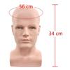 A84E-Male Mannequin Head Professional Manikin Head For Display Wigs Hats Headphone Display Stand