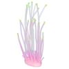 Artificial Coral Silicone Fluorescent Simulation Aquarium Fish Tank 2?Color Tube DecorationPink