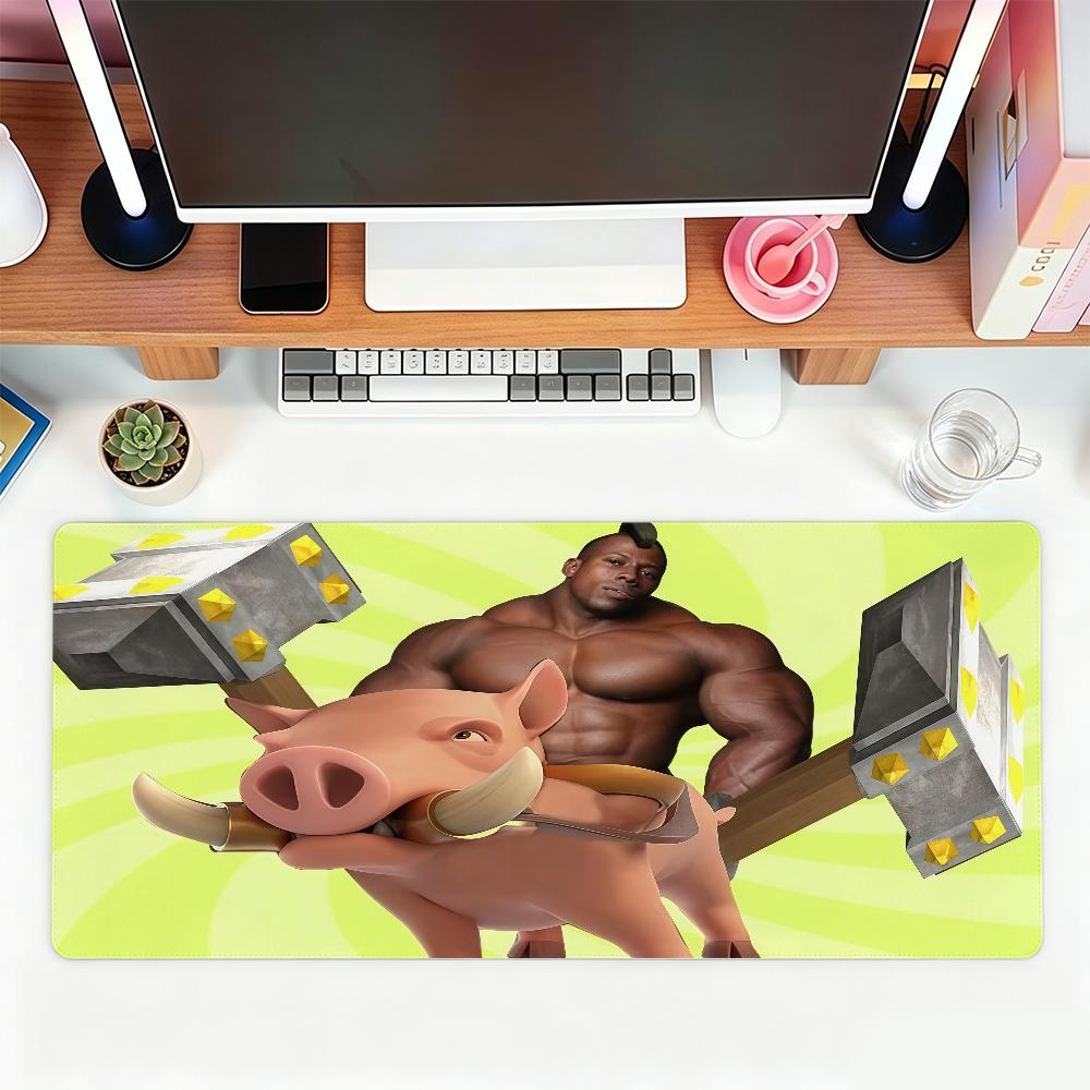 Funny Pig Knight meme Mouse Pad For Office Gaming And Keyboards NonSlip Large Waterproof