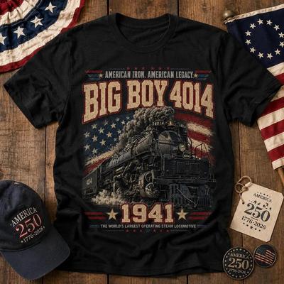 Railroad Enthusiast Shirt Vintage Steam Locomotive USA Pride Tee Unisex T-Shirt