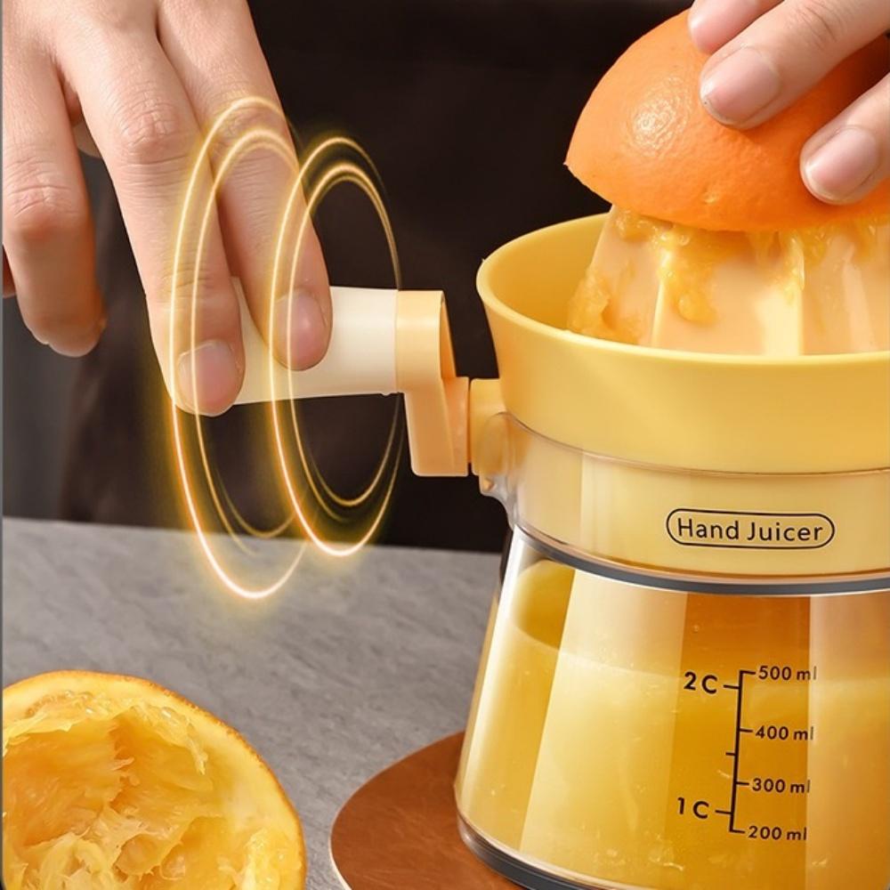Ruční odšťavňovač - Domácí odšťavňovač na citrony, ručně klikový odšťavňovač na ovoce, úsporný ruční odšťavňovač, vhodný na pomeranče, citrony, celer,