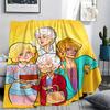 1PC The Golden Print Flannel Blanket, High quality All Seasons, Home Decor, Warmth and Comfort, Perfect for Christmas Gifts