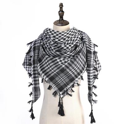 Populární pánská Arafatova keffiyeh se střapci – Horký blízkovýchodní styl, Skladem