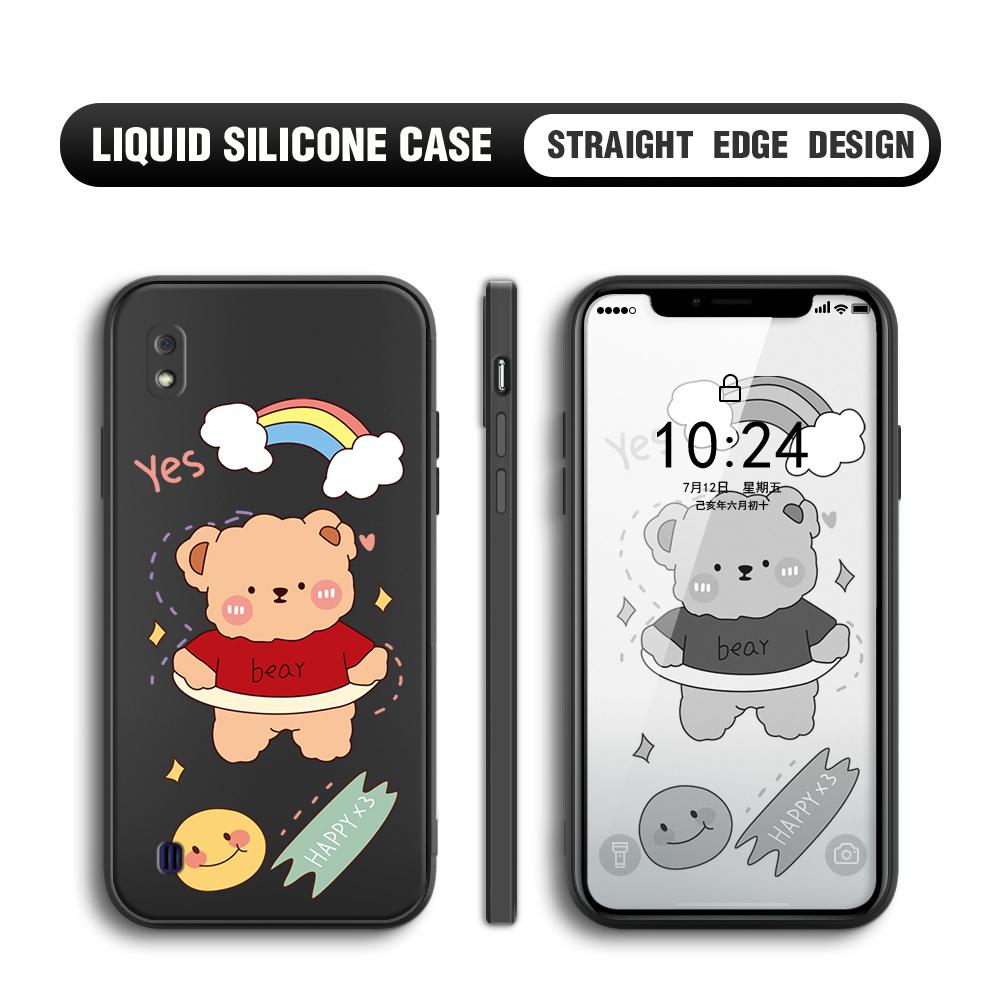 Étui antichoc de Protection de caméra à couverture complète en forme d'ours de dessin animé carré en Silicone souple