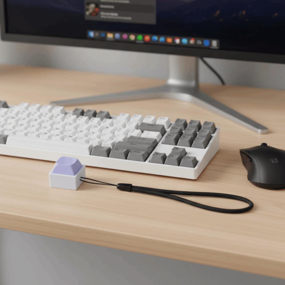 Keyboard Switche Fingertip Button Keychain Keyboard Key Cap Pendant  Office Leisure Entertainment