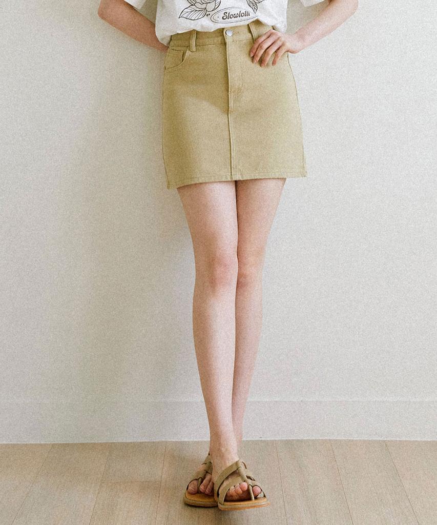 Slow Lolly Cotton Mini Skirt_4 Colors