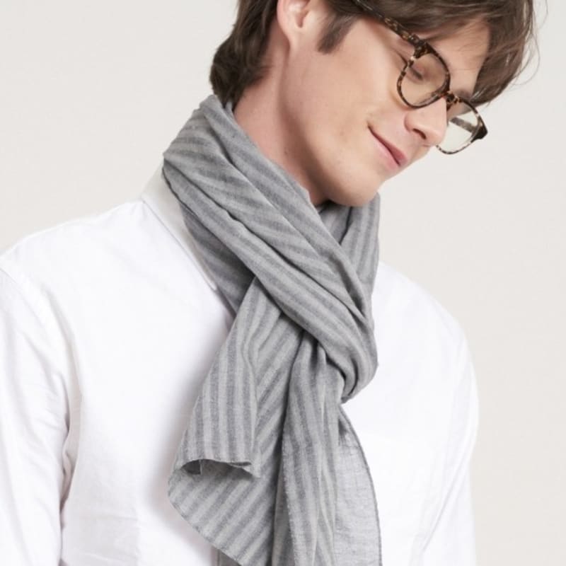 BB’DE SOLI’DE Solid Stripe Scarf 2color