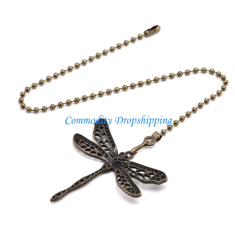

Y5JC Vintages Styles Ceiling Fan Pull Chains Set of 2 With Dragonflies and Butterfly Portable for Home Ambiances Ornaments China Mainland
