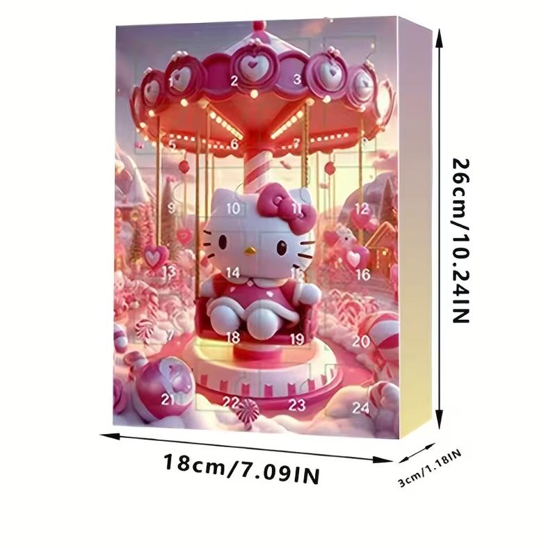 Адвент календарь Санрио Привет Китти Хеллоу Китти Sanrio Hello Kitty Advent Calendar Рождественский набор фигурок 24 шт