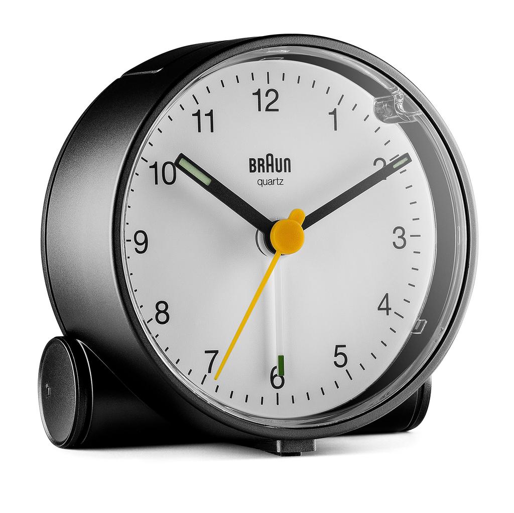 Klasický analogový budík BC01BW BRAUN/hnědý