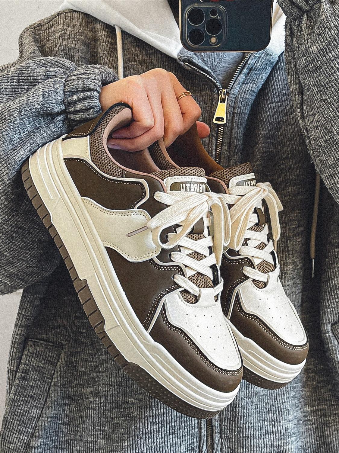 

2025 spring new Internet celebrity shoes men s ins trendy versatile niche students American board shoes platform sports shoes men 39