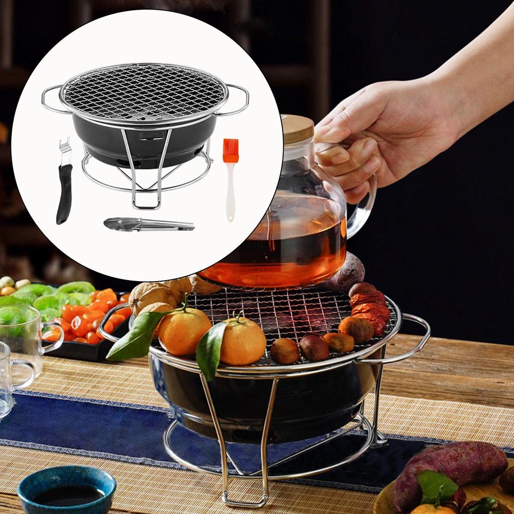 Camping Stove Stand Roast Meat Grill Portable Barbecue Multifunctional Home Cooking for
