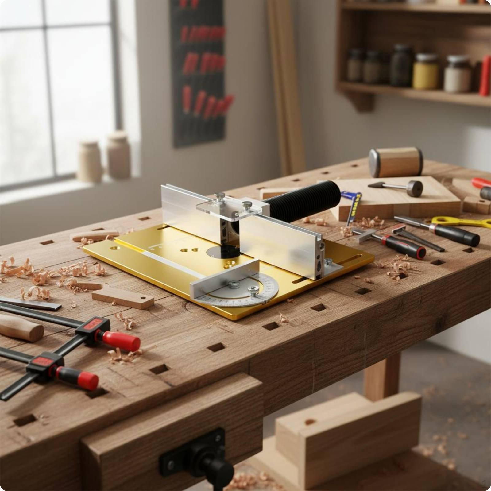Carpentry Benchtop Router Table MultiFunctional Aluminum