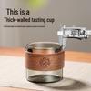 6-Piece Heat-Resistant Borosilicate Glass Teacup Set