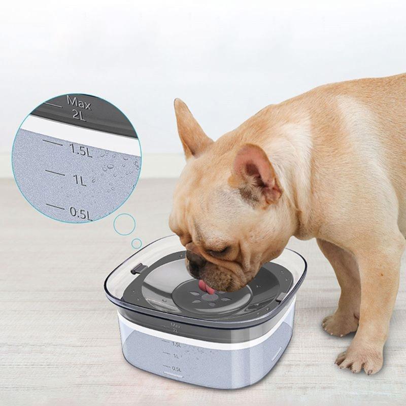 Puppy Water Dispenser Water Bowls Non-Slip Dog Dish Pet Drinking Bowls for Small Medium Dogs Floating Disc