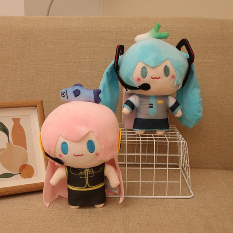 25cm Q Version Hatsune Miku Fufu Plush Doll Anime Peripheral Cute Stuffed Doll Decoration Girl Birthday Gift
