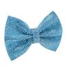 Sparkling Bow Decoration Crystal Rhinestone Bow Accessory for Shoe Bag Hairpin Phone Case Blue