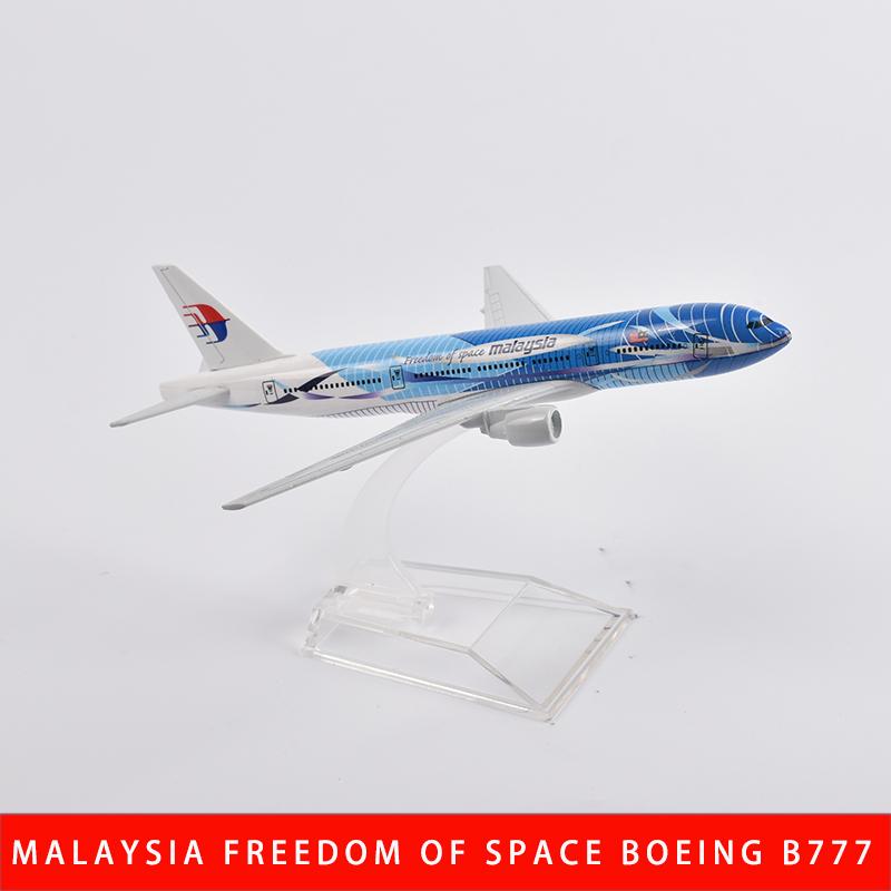 1/400 Scale16cm Malaysia Aeroplane Model Boeing 777 Plane Aircraft Model Airplane Diecast Metal Planes