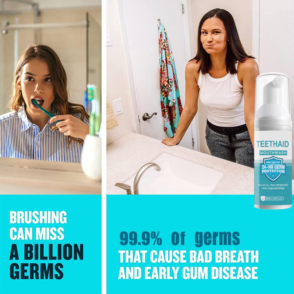 30ML Mousse Toothpaste Natural Ingredients Oral Care Food Grade User-friendly Teeth Mousse Foam