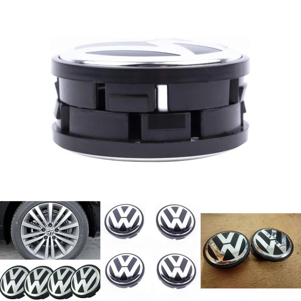 Volkswagen Hub Cover 2.6in High Gloss Finish Strong Abs Plastic Perfect Replacement For Lost Badges
