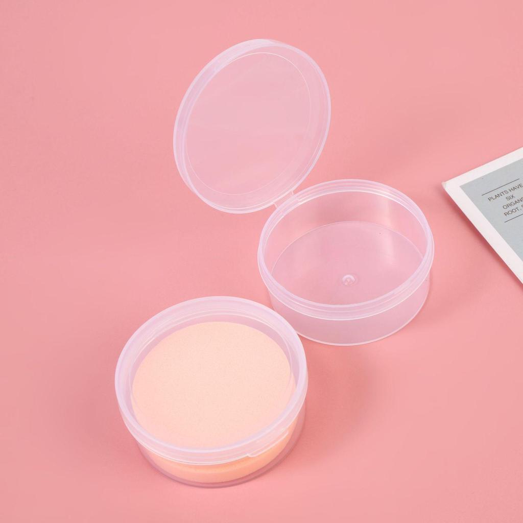 2-Piece Round Transparent Storage Boxes for Jewelry, Electronics, and Accessories
