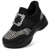 [STRDEOUT] Women's Slip-on Platform Sneakers with Jewel Buckle, Lightweight, Wide Fit, and Easy To Slip On Without Using Your Hands. Perfect for Nurse